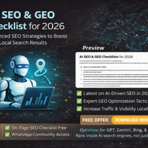 Ai Seo Geo Checklist